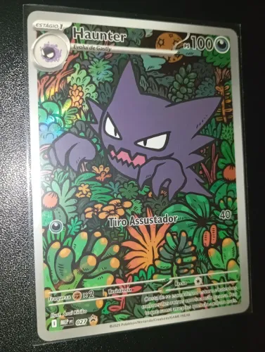 Carta Pokémon Haunter PROMO 2025 Gengar Mega Batalha