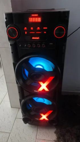 ? Caixa Amplificada Amvox ACA 1000 New X 1000W RMS Bluetooth