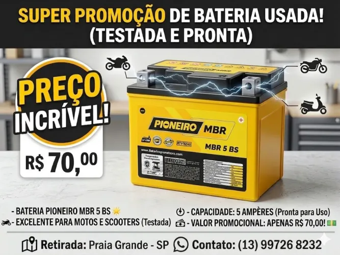  Bateria 70 reais