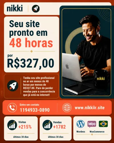 SITE feito sob medida para transformar visitantes em clientes pagantes.