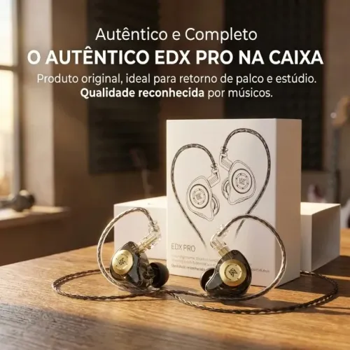 Fone de ouvido KZ EDX PRO (com microfone)