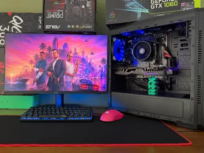 PC Gamer AMD Ryzen 5-3600 Asus B450M 8gb SSD-240gb GTX-1060 Strix 6gb
