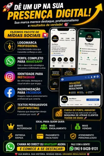 DÊ UM UP NA SUA PRESENÇA DIGITAL! 