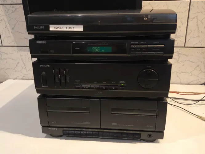 Som 3x1 PHILIPS AS-405 PARA PEÇAS OU POSSÍVEL RESTAURO