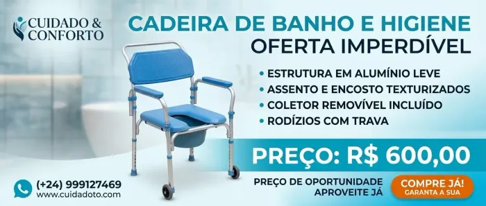 Vendi cadeira de banho de idoso bom estado