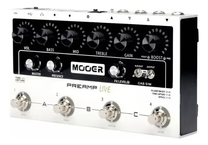 Pedaleira Efeitos Mooer Preamp Live M999 Acompanha Fonte 9v