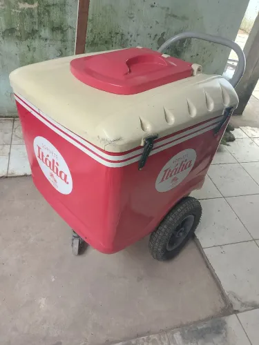 Carrinho de picolé grande com placas em gel