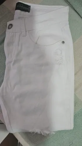 Calça de sarja branca
