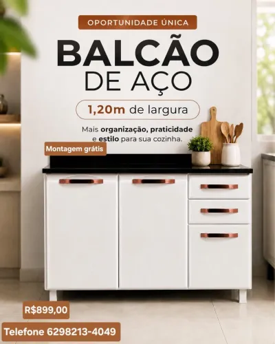 BALCÃO DE AÇO 2