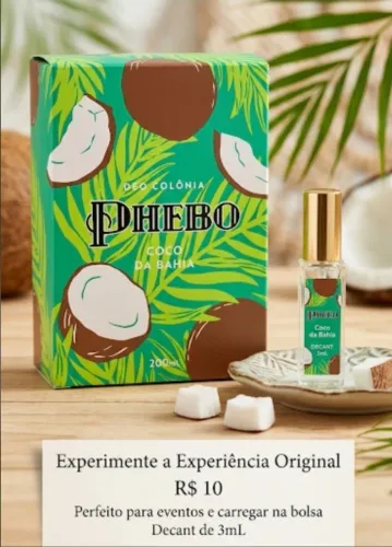 Pergume PHEBO - COCO da BAHIA- Decant de 3ml