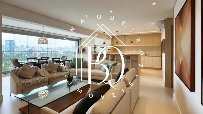 Apartamento à venda em Moema com 149 m², 3 suítes, 2 vagas, varanda gourmet e hall social 