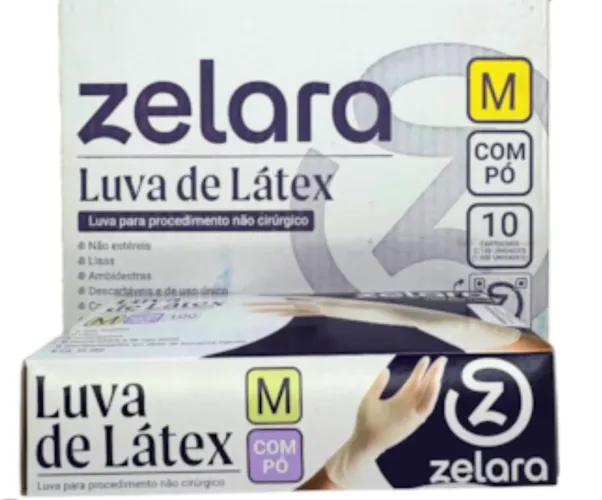 Luvas de latex M zelara