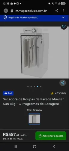 PSecadora Mueller Sun 220V - Lacrada na Caixa (Preço de Oportunidade!)