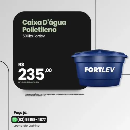 Caixa d?Água 500Lts - Fortlev