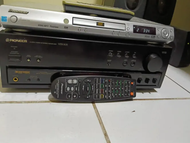 Receiver pioneer funcionando e dvd pioneer