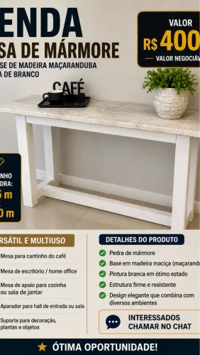 Mesa de mármore