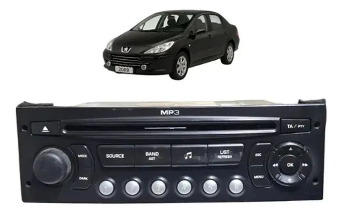Radio Mp3 Peugeot 307 Sedan Presence Manual 1.6 2009 Uzad0
