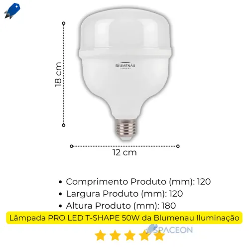 Lâmpada Led 50W
