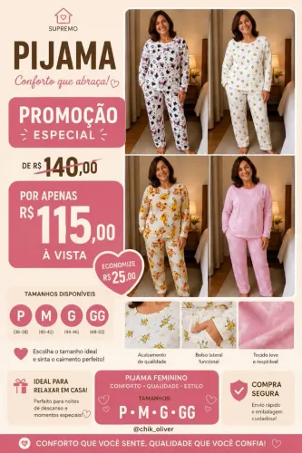 Pijamas femininos