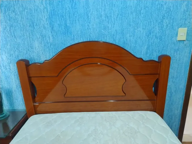 Cama casal com colchão orthocrin