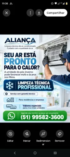 Higienizacão técnica em ar condicionado 