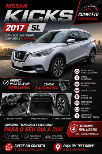 Nissan Kicks SL 1.6 16V Flexstar 5P Aut. 2017