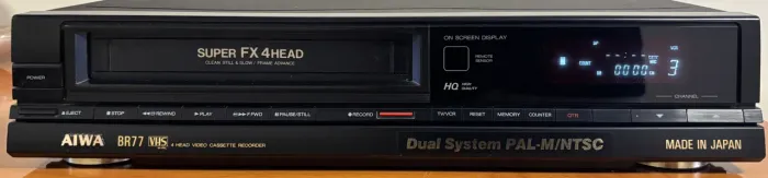 AIWA BR77 Vídeo Cassete 4 Cabeças 