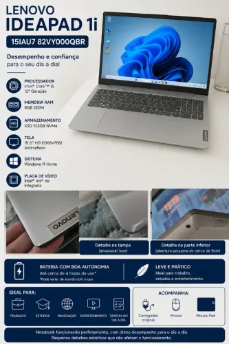 Notebook Lenovo IdeaPad 1i - Venda