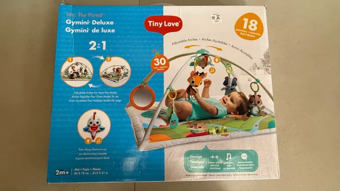 Tapete de Atividades Tiny Love Gymini Deluxe 2 em 1 - Completo, Excelente Estado