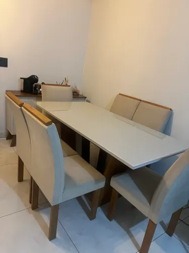 Conjunto Mesa 6 lugares Retangular