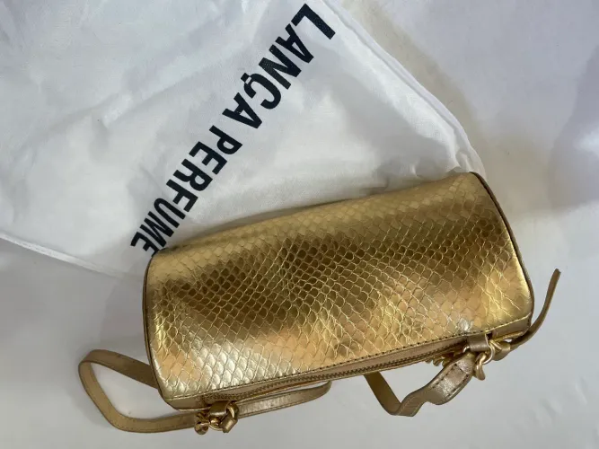 Bolsa Lança perfume em couro
