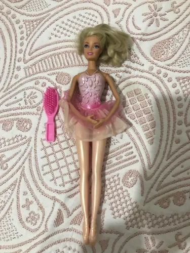 Barbie bailarina rosa + acessórios