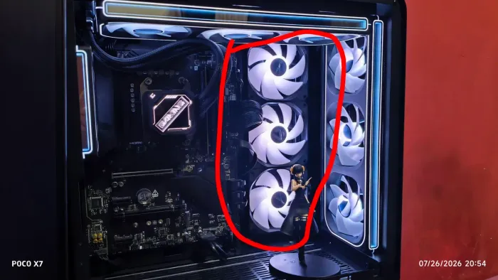 Kit 3 fans magneticas de Water Cooler Gigabyte