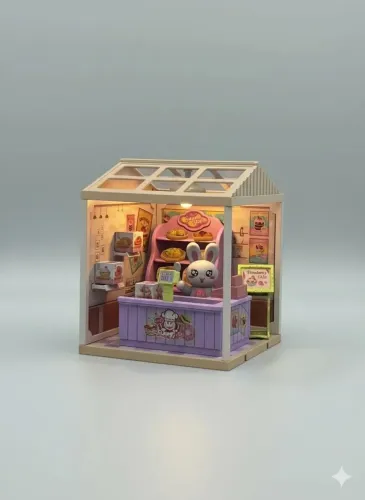 Casinha miniatura com Led - Microcosm nova