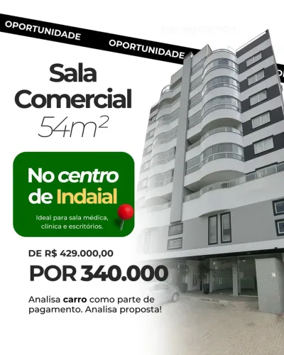 Sala comercial no centro de Indaial/SC