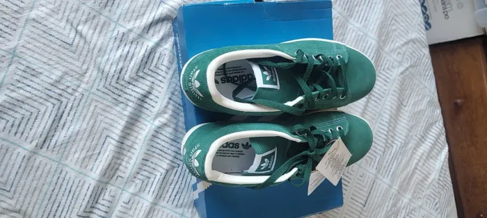 Tênis Adidas Stan Smith CS Verde (Camurça) - Tamanho 41 BR - NOVO NA CAIXA<br>