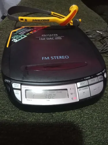 Disk Man Waiwa com fone Panasonic de ótima qualidade!