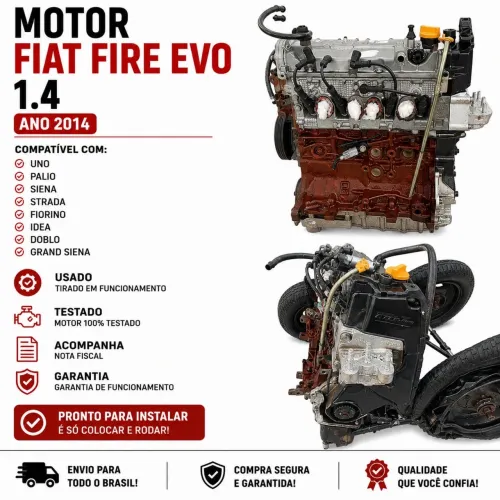 ? MOTOR FIAT FIRE EVO 1.4 ano 2015