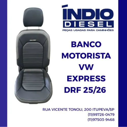 BANCO MOTORISTA CAMINHÃO VW EXPRESS/DELIVERY 2025