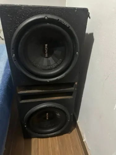 Caixa de Som 2x Bravox e2k12 800Rms Cada C/ Caixa