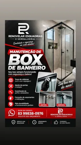 Manutenção em box de banheiro
