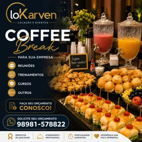 buffet de salgados coffe break
