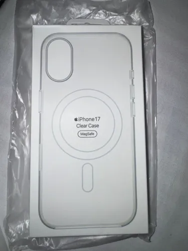 CAPA IPHONE 17 APPLE TRANSPARENTE MAGSAFE ORIGINAL