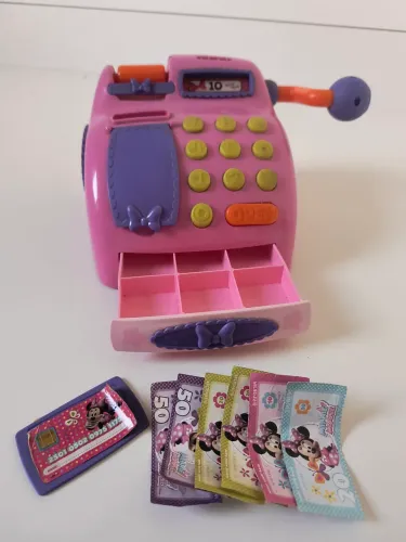 Caixa registradora de brinquedo da Minnie 