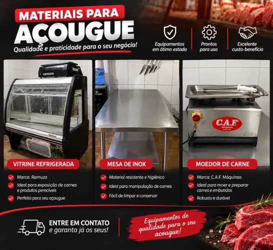Balcão expositor de carne
