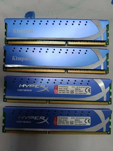 Memória ram Kingston ddr3 16GB com discipador de calor semi nova