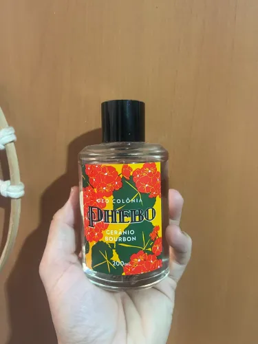 Perfume colonia unissex Phebo gerânio bourbon