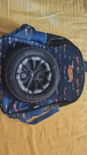 Mochila Hot Wheels Original Infantil - Estilo Roda 3D Super Radical