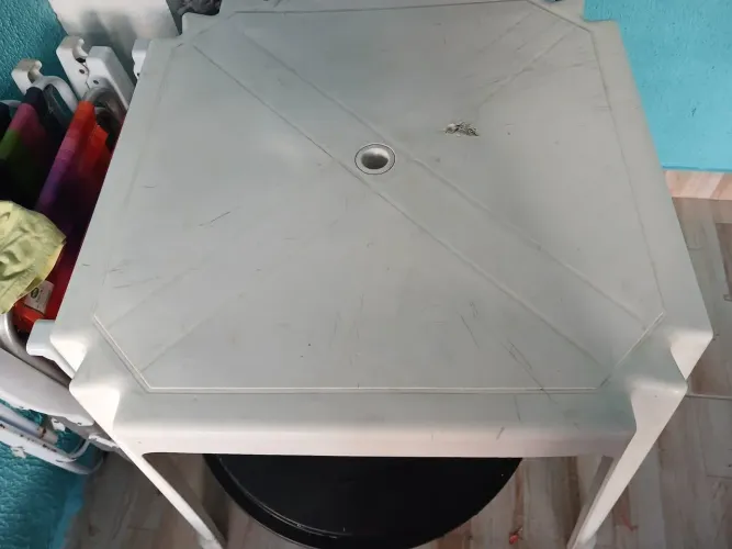 Mesa branca plastico
