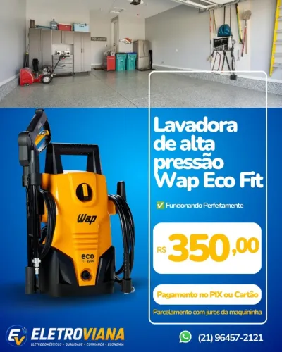 Lavadora de Alta Pressão Wap Eco Fit - NOVA (Sem Uso!)